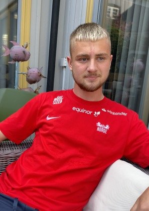 Albin Mörfelt på landslagssamling med U21 (Foto: Christer Madsen/NFF)