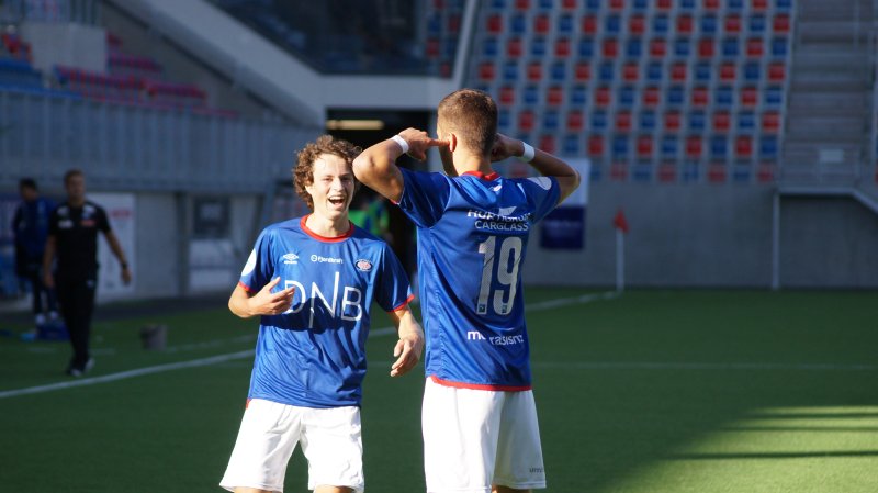 Marcus Victorio jubla sist. Blir det mer jubel når Skeid kommer til Intility Arena &nbsp;(Foto: Kenneth Berger)