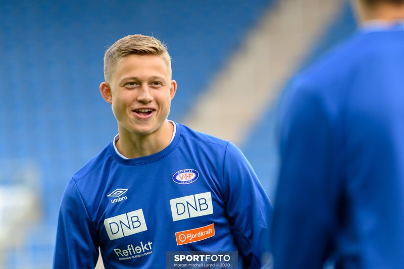 Brage Skaret har fått mye erfaring med A-laget i 2020 (Foto: Morten Mitchell Larød / SPORTFOTO)