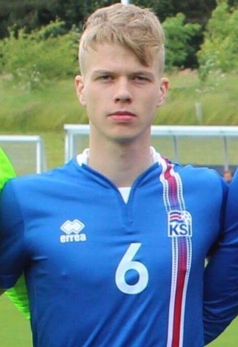 Samuel Kari Fridjonsson var endelig tilbake for Island etter korsbåndsskaden og fikk mye skryt for de 65 minuttene mot England (Foto: Privat)