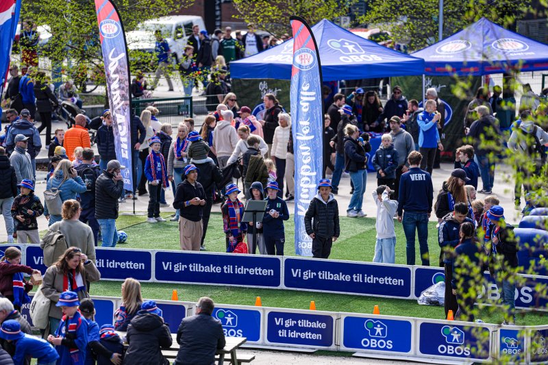 Driblefanten er en svært populær aktivitet i FanZone (Foto: Kim Eriksen)
