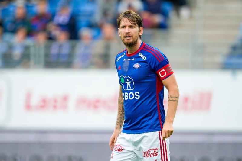 En tydelig kaptein etter de første 45 mot Haugesund (Foto: Beate Oma Dahle / NTB)