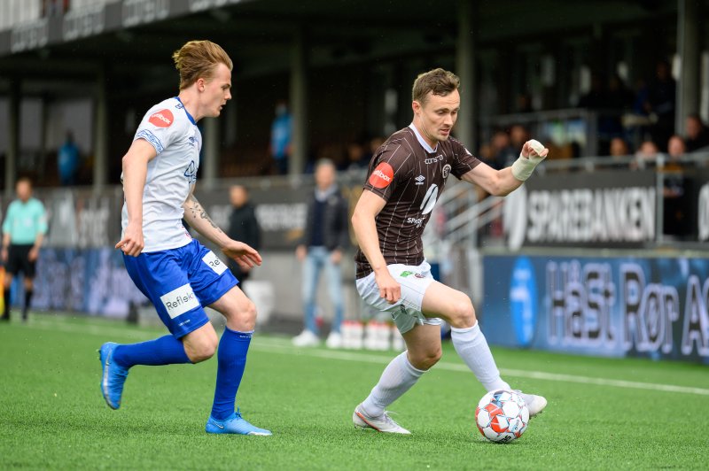 Tobias Christensen er klar for samling med U21-landslaget. Her avbildet under mandagens kamp mot Mjøndalen (Foto: Morten Mitchell Larød / SPORTFOTO)