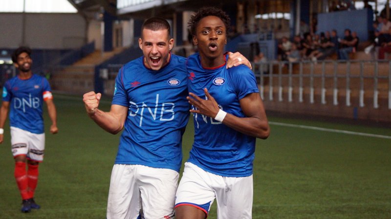 Bilal Njie var god i mandagens rekruttkamp mot Brumunddal. Her fra en kamp tidligere i år (Foto: Kenneth Berger)