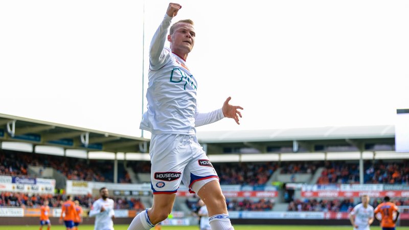 Herman Stengel jubler for scoring mot AAFK (Foto: Digitalsport.no)