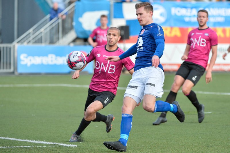Eirik Tønne sendte Ranheim i ledelsen etter pause (Foto: Ned Alley / NTB scanpix)