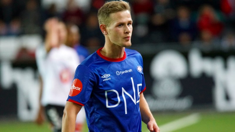 Erik Israelsson satte inn sin femte scoring for året i mandagens oppgjør mot Frigg (Foto: Scanpix)