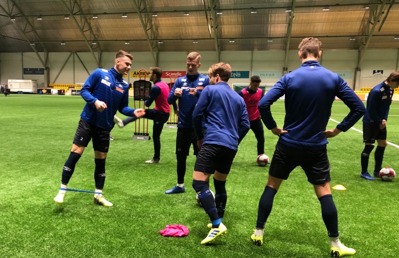 Markus Nakkim og Samuel K. Fridjonsson er klare for den andre omgangen mot Strømmen (Foto: VIF Media)