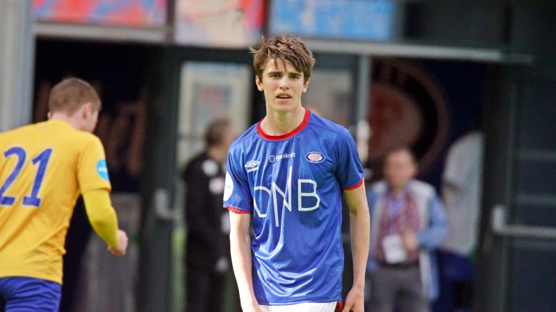 Ulrik Mathisen scora ett mål i kampen mot Sarpsborg FK (Foto: Kenneth Berger)